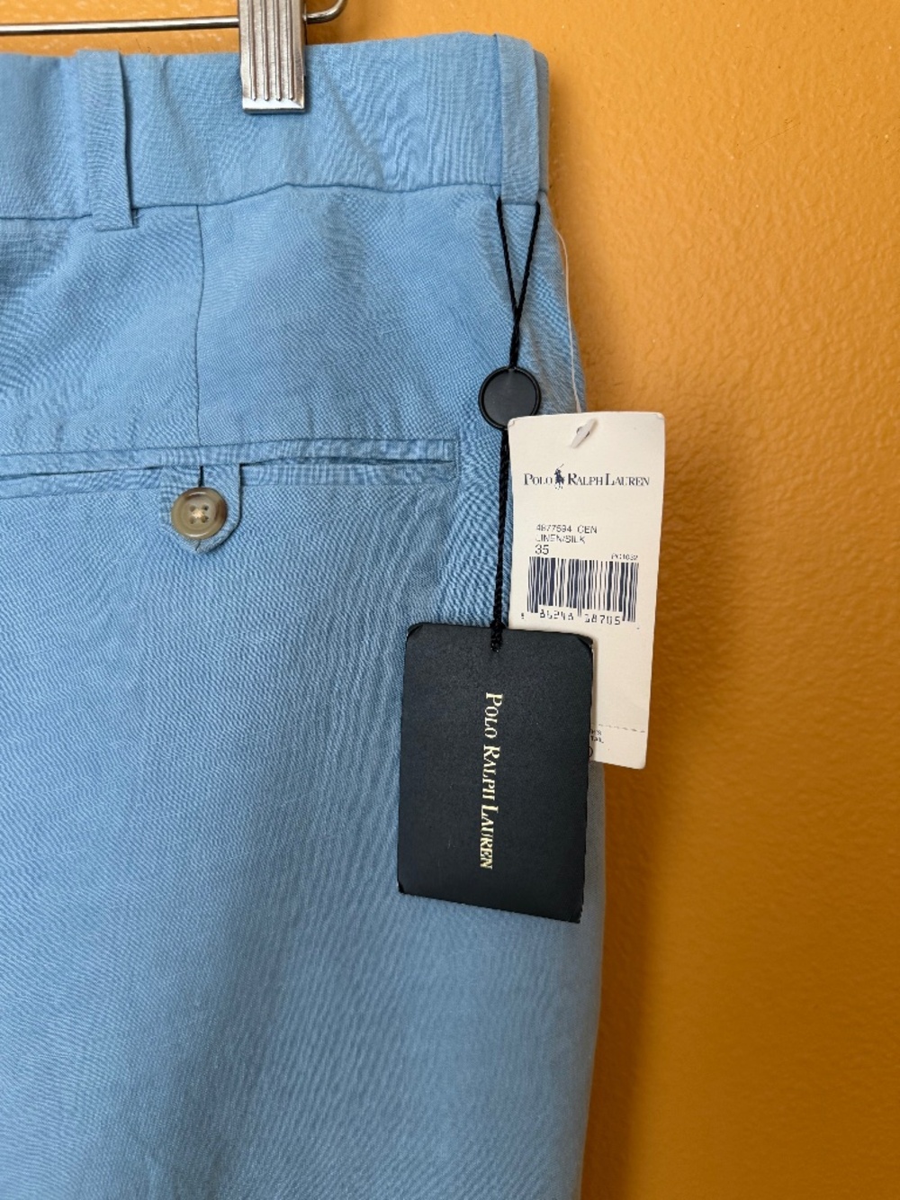 Luxurious RALPH LAUREN men’s trousers silk/linen NWT size 35
